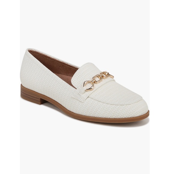 Naturalizer Mariana Chain Link Loafer All White With Gold Chain Women’s Size 9 - Picture 2 of 16